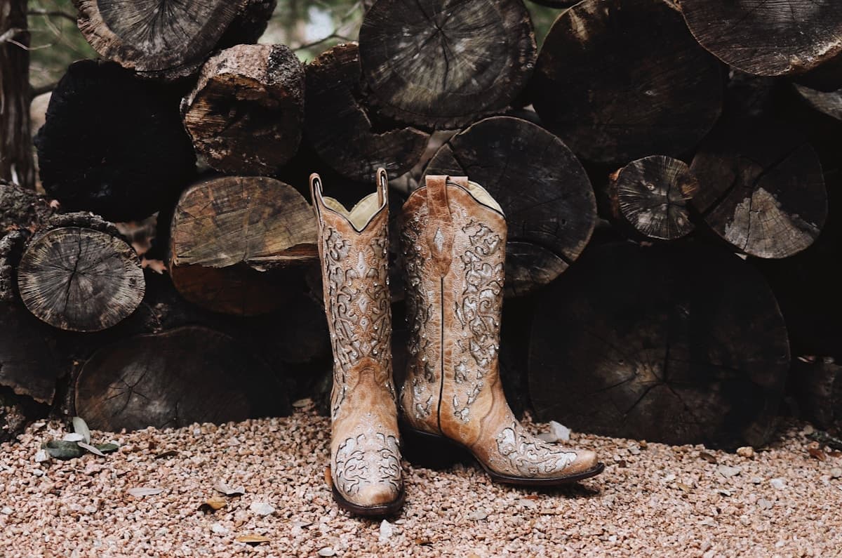 Corral Embroidered Python Vamp Boot
